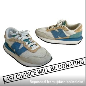 New Balance Women's 237 Blue / Cream / Tan Casual Sneakers